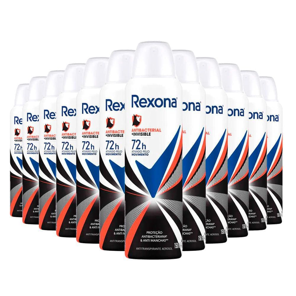 Desodorante Rexona Aero 150ML Men Antibacteria Invisible