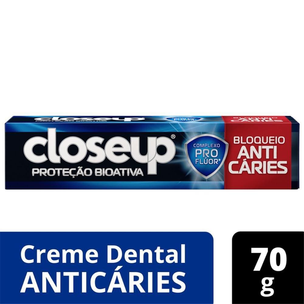 Creme Dental Close Up Proteção Bioativa Anticáries 70gr