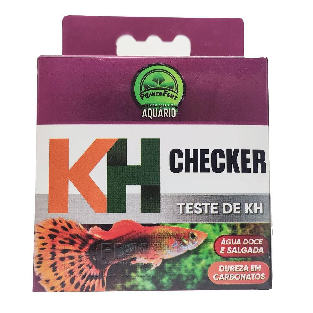 Teste Power Fert Dureza de Carbonatos KH Checker 100 Testes
