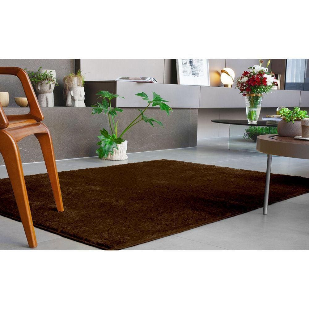 Tapete Antiderrapante Silky Light 2,00x 2,50 Chocolate