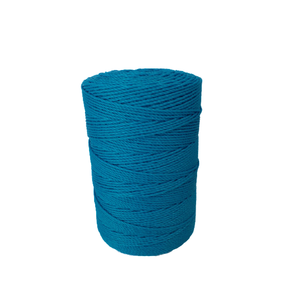 Corda Torcida De Polietileno (Nylon) Fio 2,0mm (ROLO) Azul