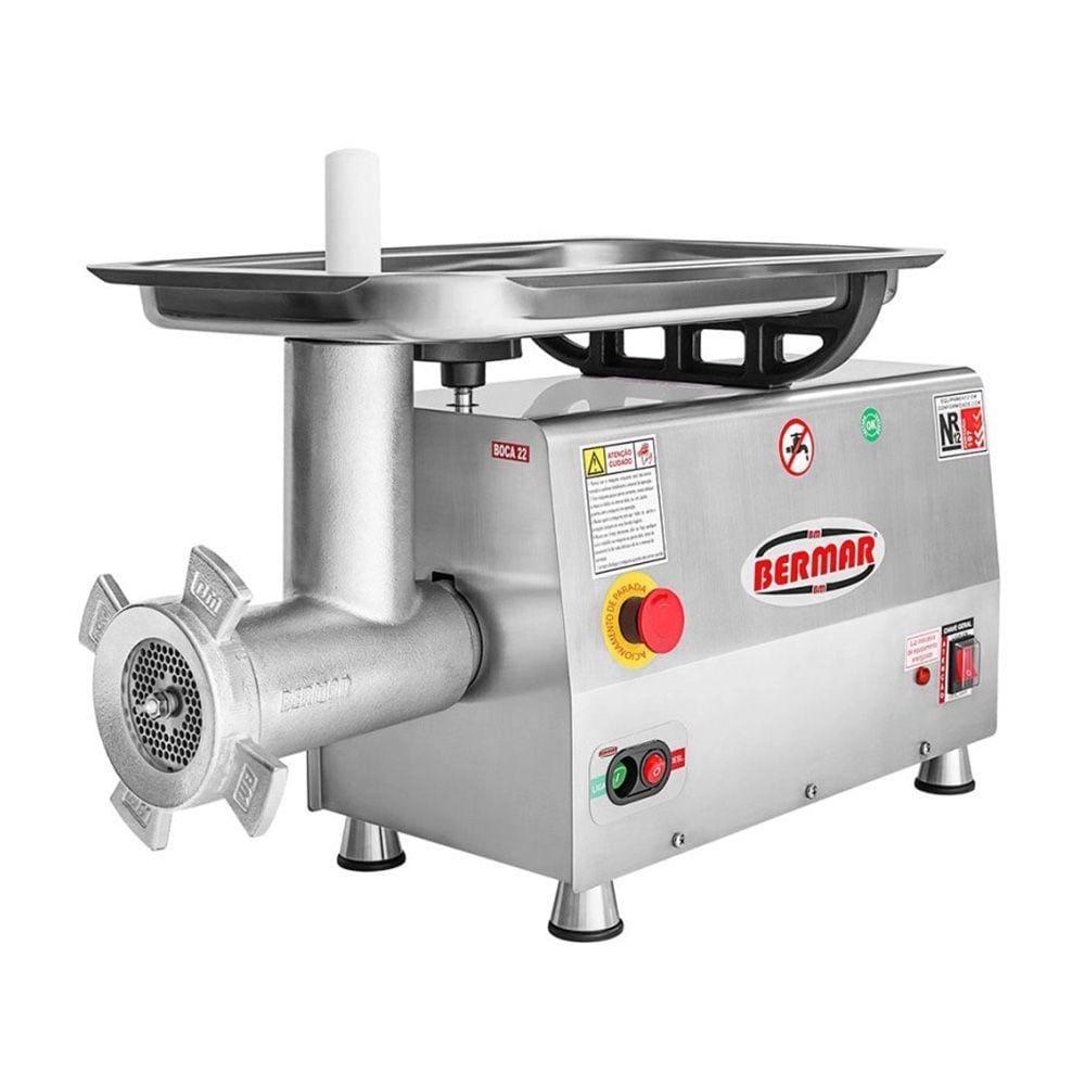 Moedor / Picador de carne 22, bivolt, inox 1,25CV, BM 20 NR PF - Bermar