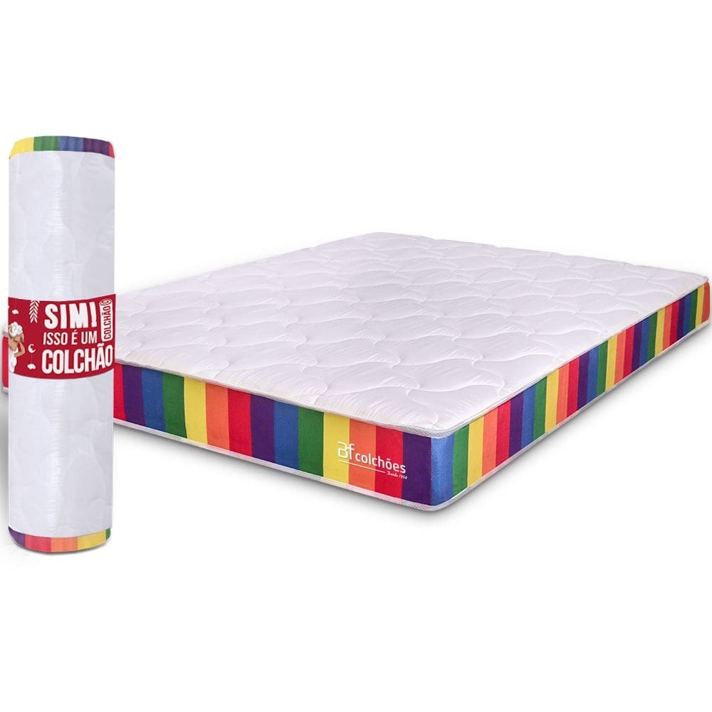 Colchão Queen Vácuo Dupla Face Ortopédico Max Flowing 158x198cm BF Colchões