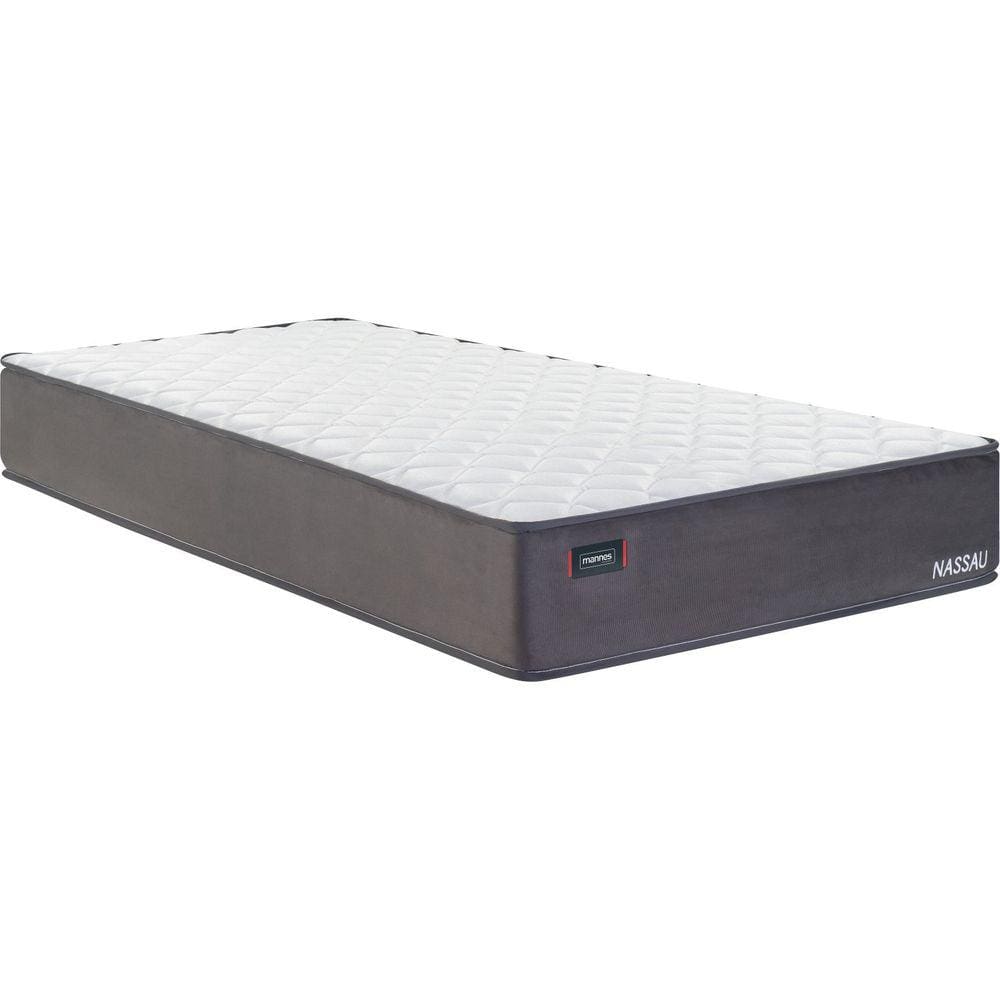 Colchão Viúvoa Molas Superlastic 96x203x26cm Nassau Mannes Branco/Cinza