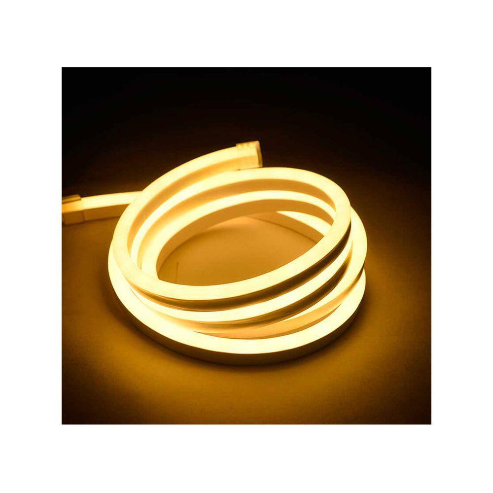 Fita de Led Neon Flex Rolo 50 metros Branco Quente 110v