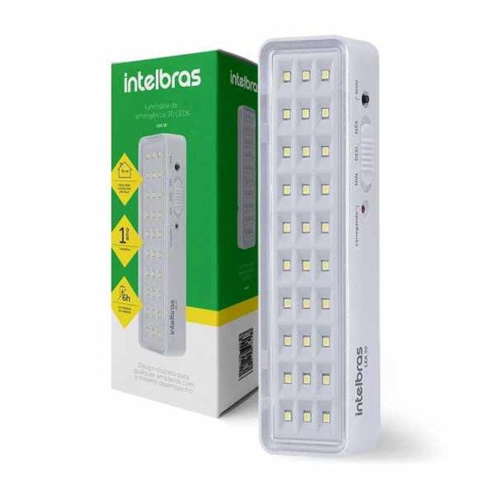 Lampada Luminária De Emergência Intelbras Lea 30 Autônoma