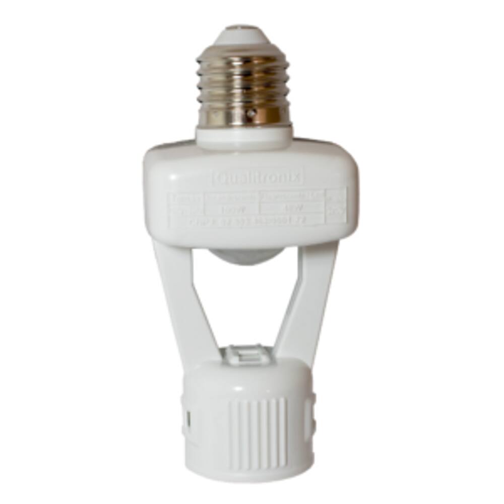 Sensor de Presença Multifuncional Para Lâmpada Bocal E27, Lente 360º, Fotocélula e 6 Funções - QA17M