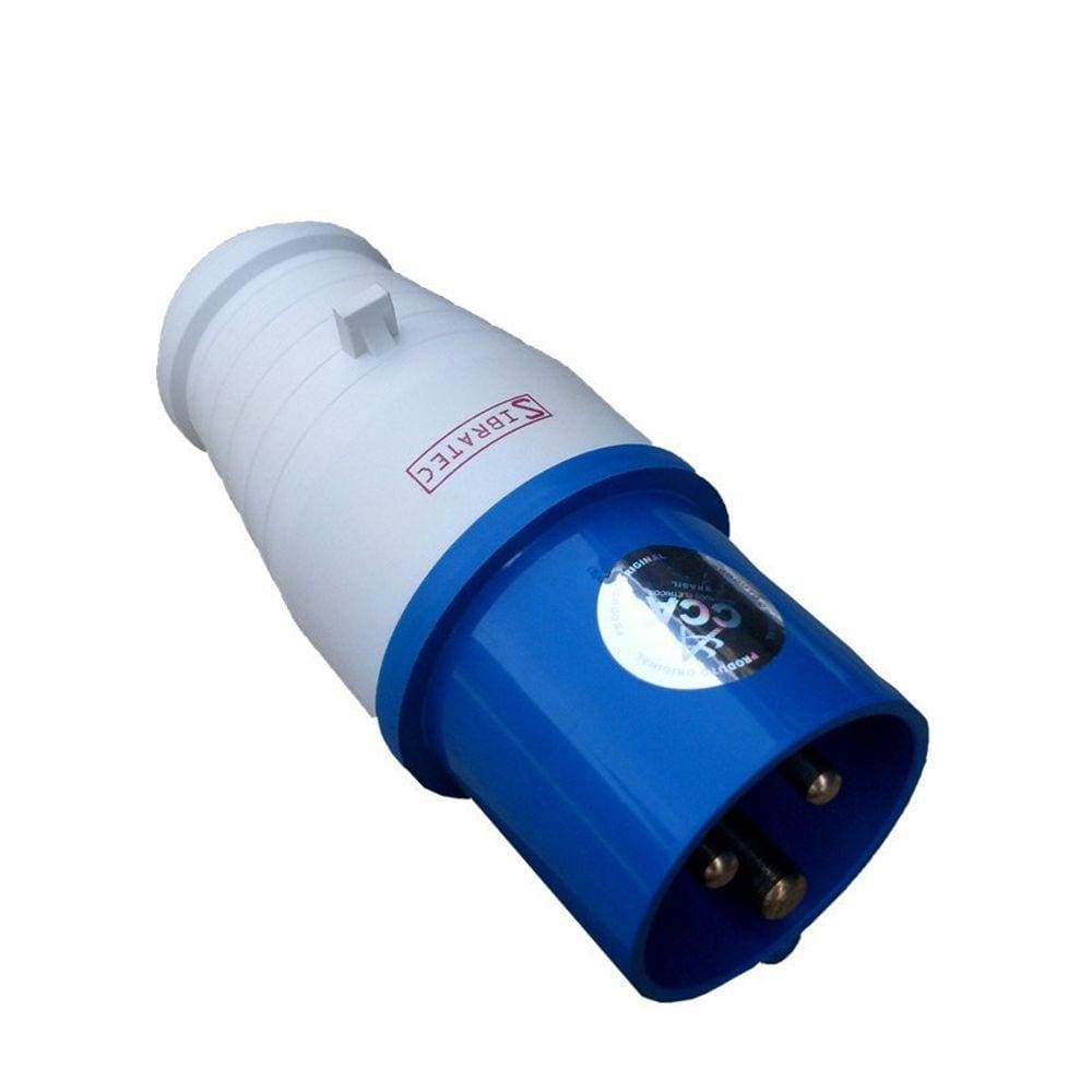 Plugue Pendente Industrial - 220V Azul 2P+T de 6H - 220Vca - 32A Azul