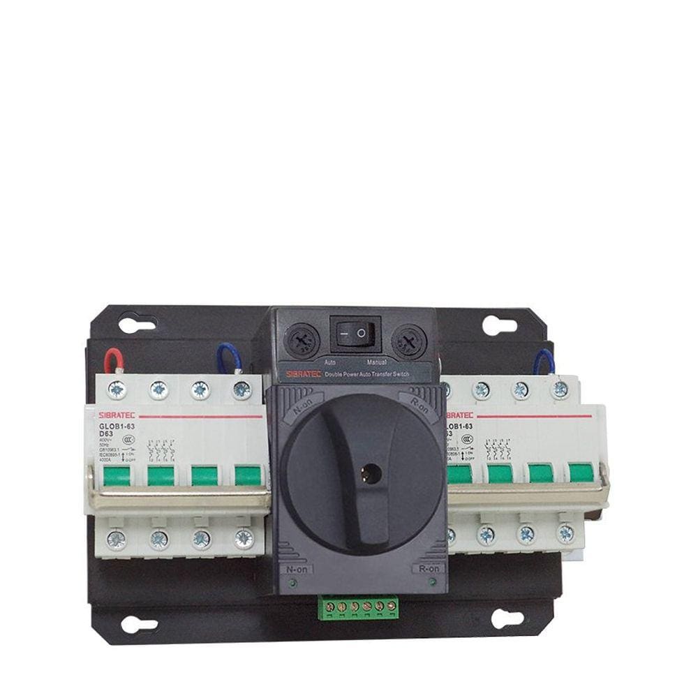 Chave de Transferência Automática Rede x Gerador Modelo 4 Polos HYCQ5 - Atua Sob Carga Transf. Aut. 63A - Sob Carga