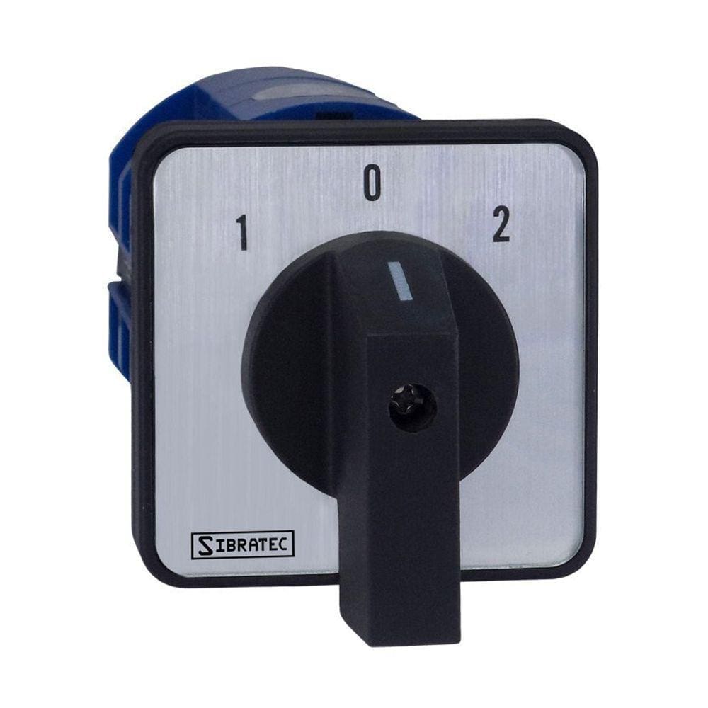 Chave de Transferência Rede x Gerador ou p/ Reversão 4 Polos -3 Posições -LW28- Para Porta de Painel Transf. Manual de 63A Tetrapolar.