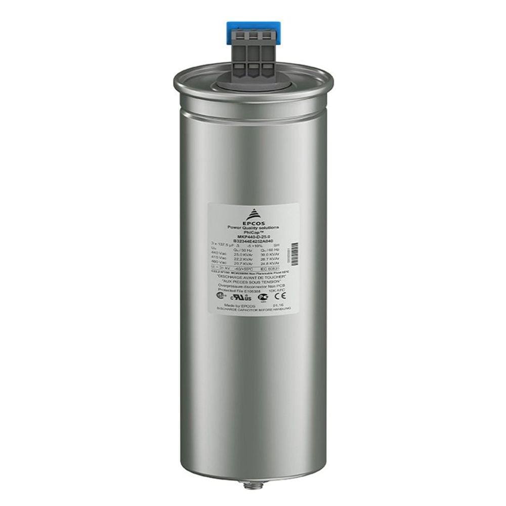 Capacitor Trifásico para Correção de Fator de Potência em 380Vca 15Kvar