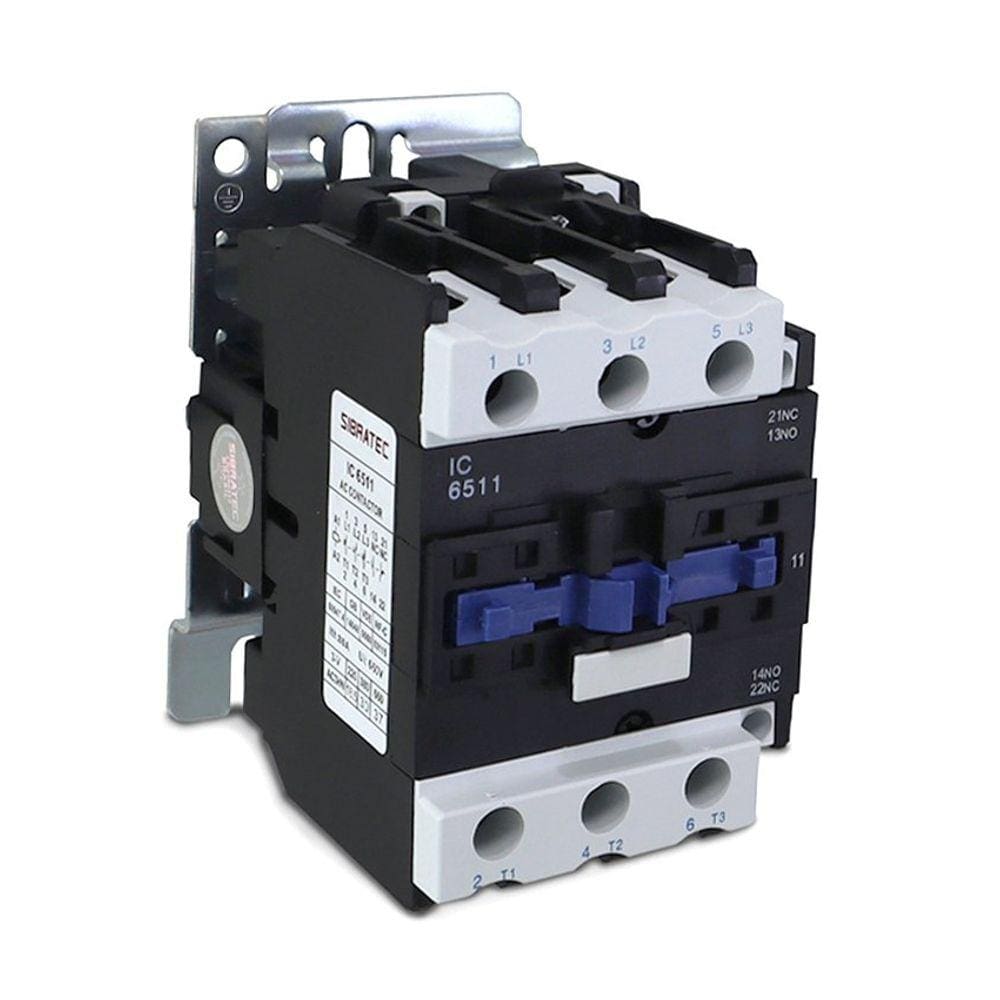 Contator Tripolar IC 65 de 65A Com 1NA+1NF - com Bobina de Alimentação 220 Vca