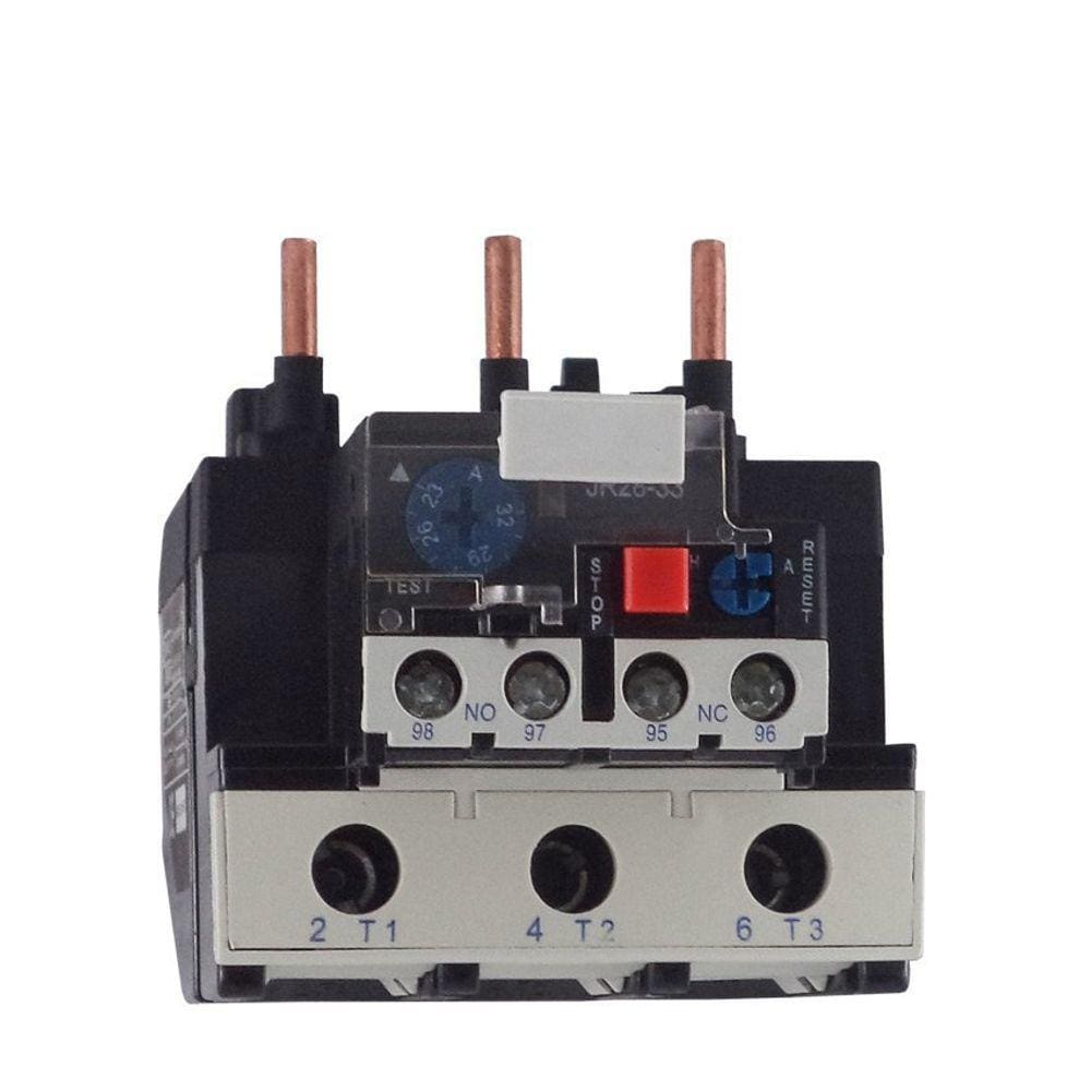 Relé Térmico Bimetálico Modelo JR28 3363 Ajuste 63~80A - Contator IC40 até IC95