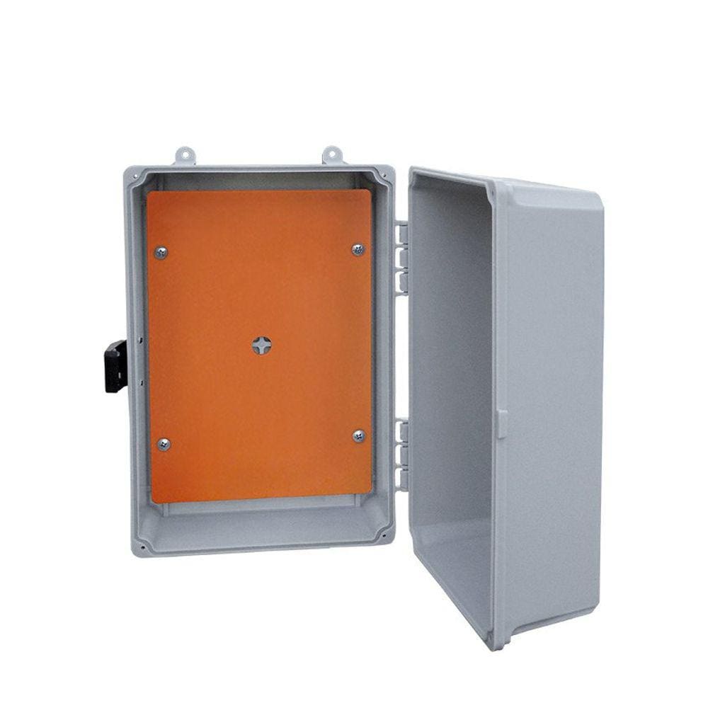 Placa de Montagem Plástica Cor Laranja Para Caixa Grande - 310x245mm