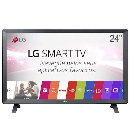 imagem-Monitor TV LED 23.6" LG Smart 24TL520S-PS Wi-Fi DTV 2 HDMI 1 USB