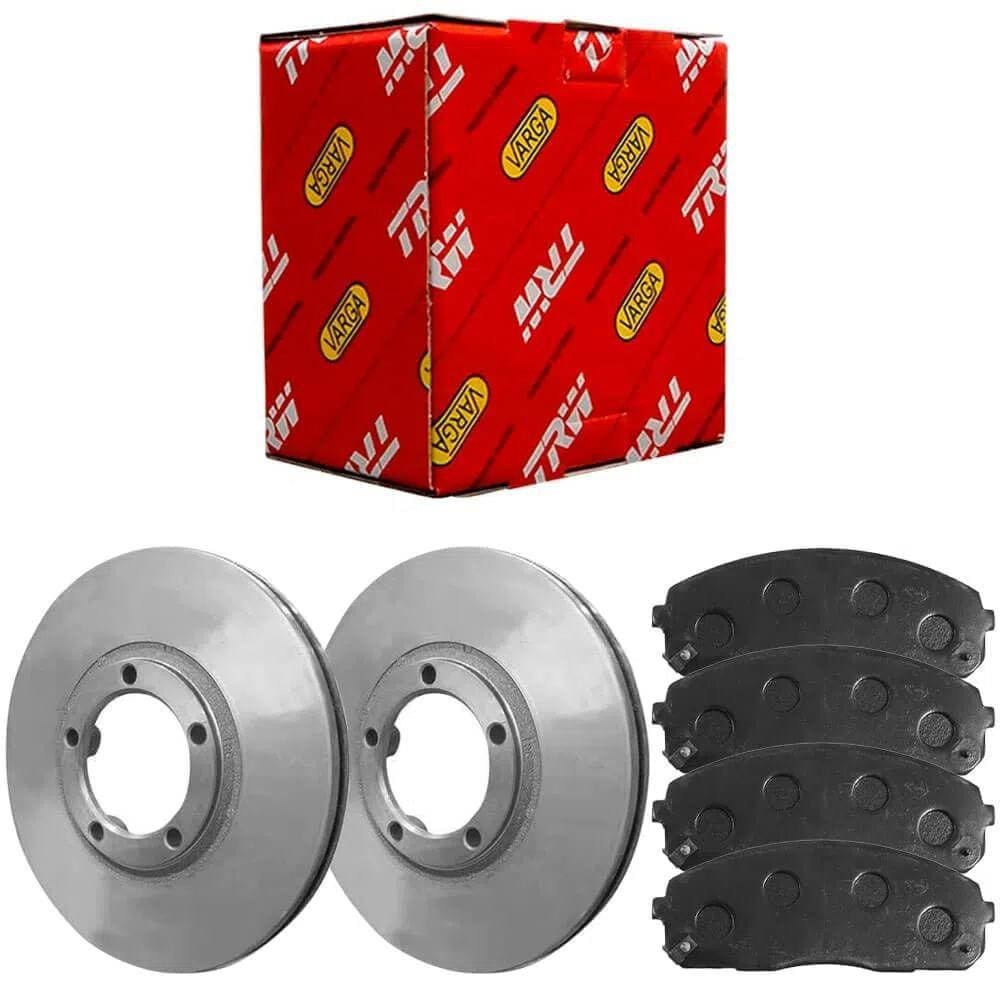 Kit Pastilha Disco Freio Hyundai HR 2006 a 2018 Dianteiro Ventilado Akebono TRW
