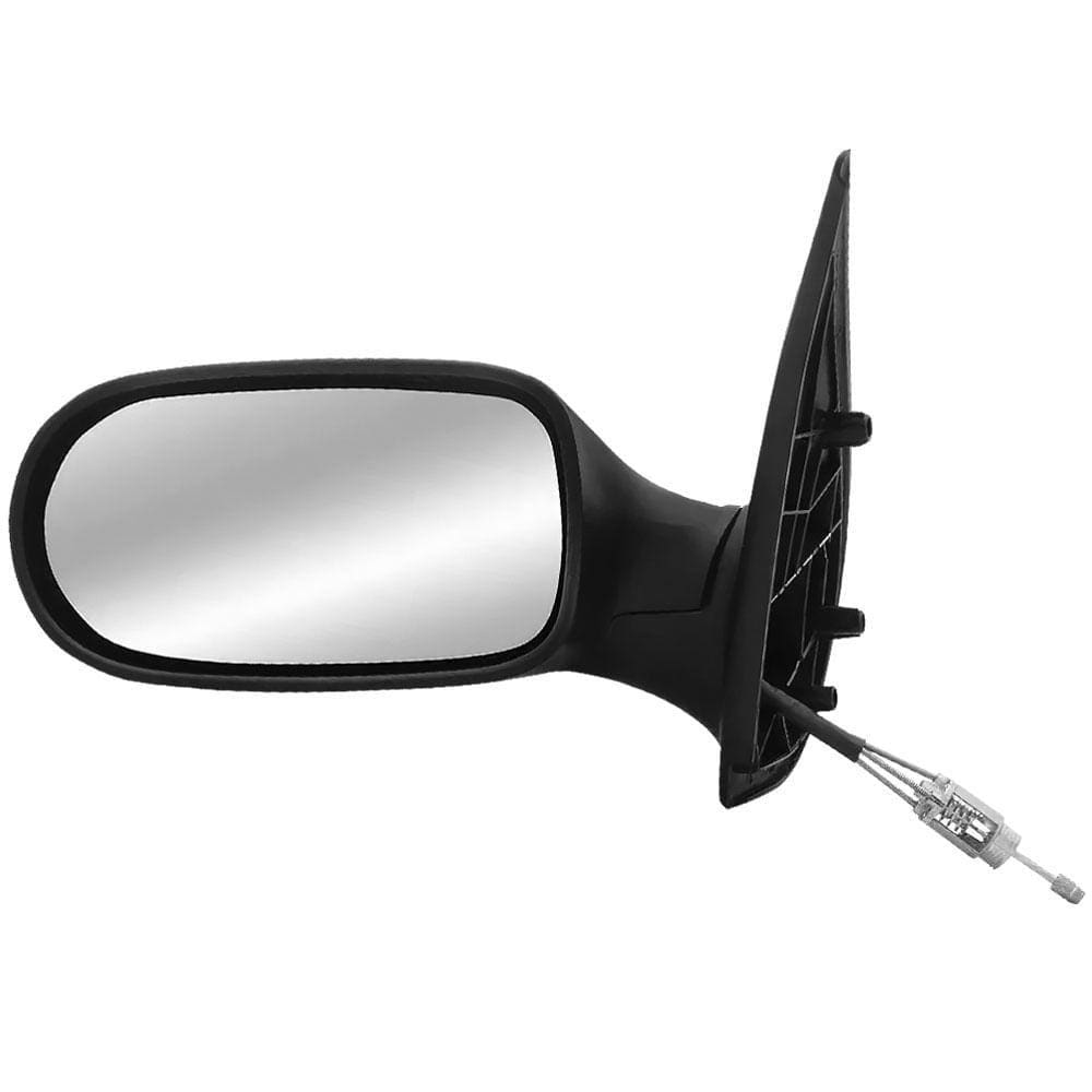 Retrovisor Palio Siena Strada 2004 a 2007 2 Portas Preto Com Controle CarolCar