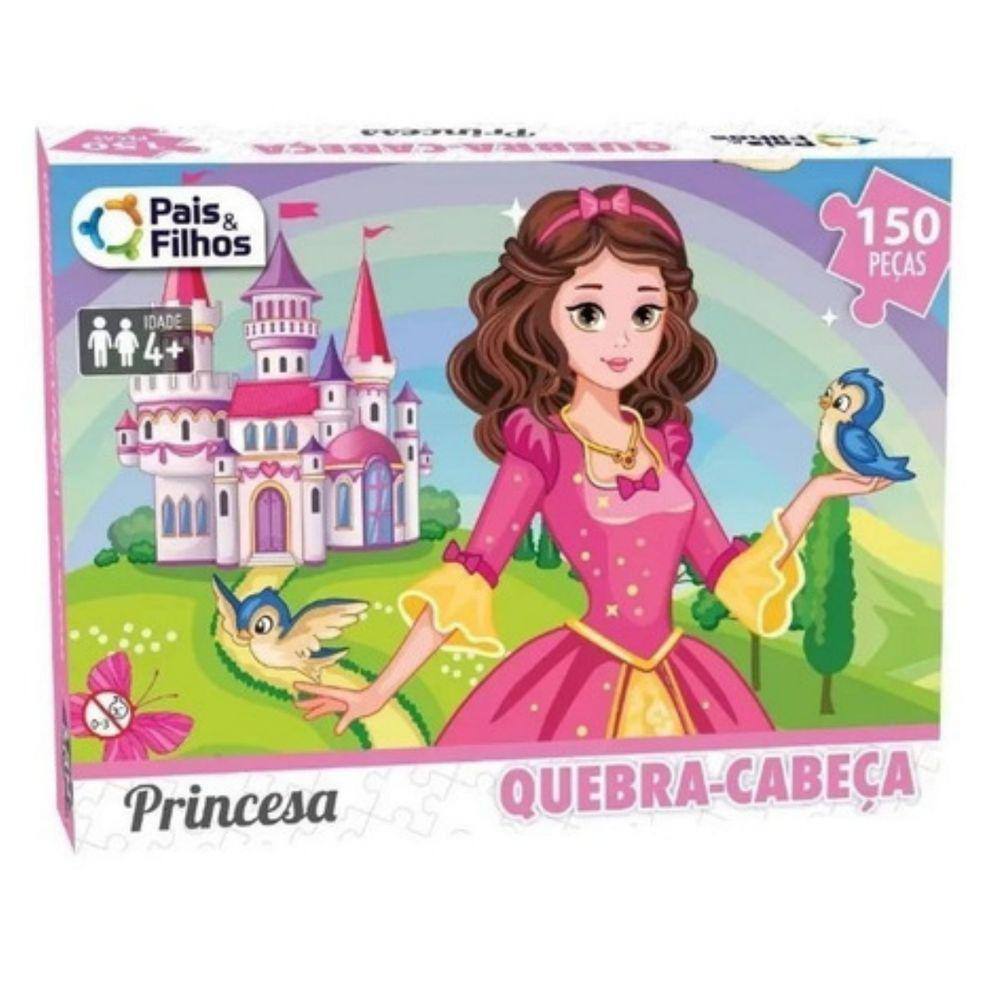 Quebra Cabeca Infantil Princesas 100 Pecas Menina Jogo Legal