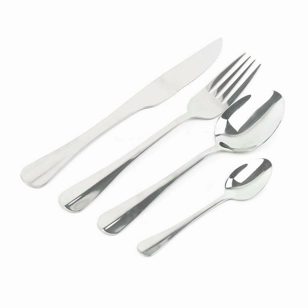 Faqueiro Aço Inox 24 Peças Positano Prata Lyor