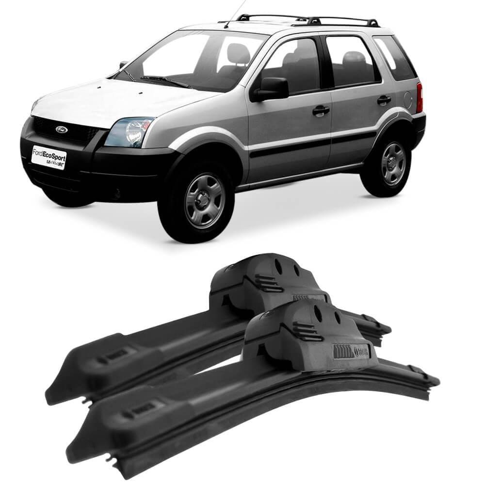 Par Palhetas Limpador Parabrisa Ecosport Aerofit 24 18