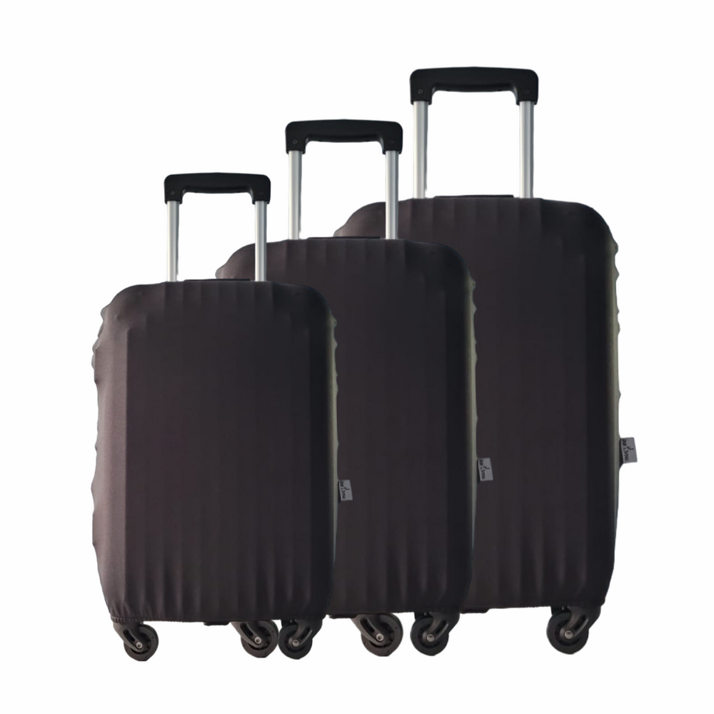 Kit 3 Capas Protetora Mala De Viagem Big Style Preta P, M, G