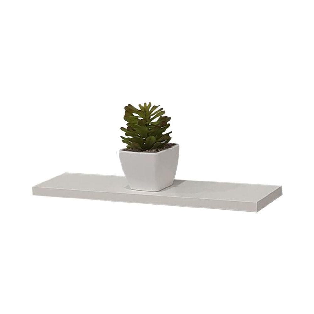 Prateleira Branca MDF 40 x 20cm Suporte Invisível