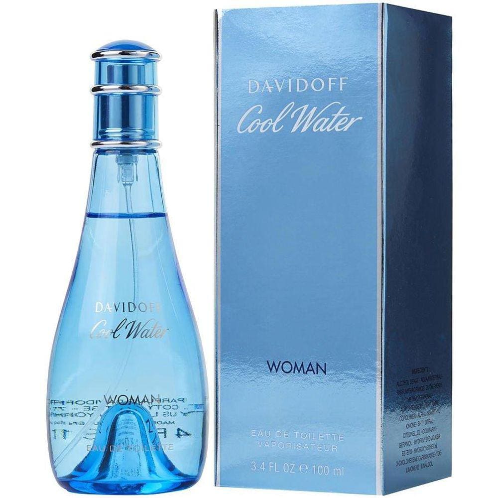 Perfume Feminino Cool Water Davidoff Eau De Toilette Spray 100 Ml