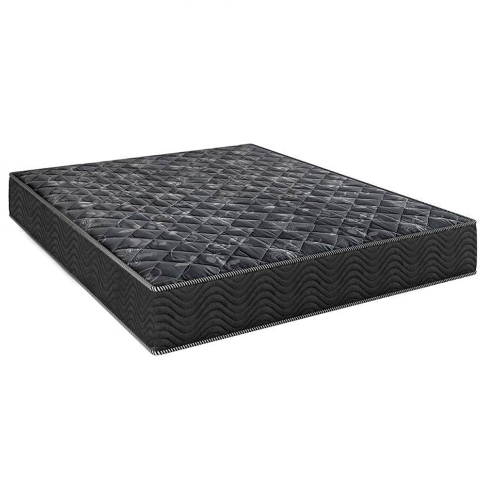 Colchão Casal 138 Lisboa Espuma D28 Preto - Bello Box - 17x138x188