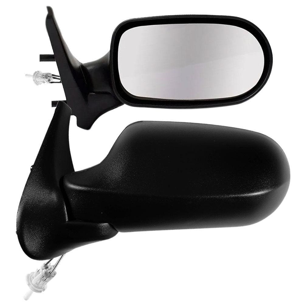 Par Retrovisor Uno Fire 2006 a 2010 4 Portas Preto Com Controle CarolCar