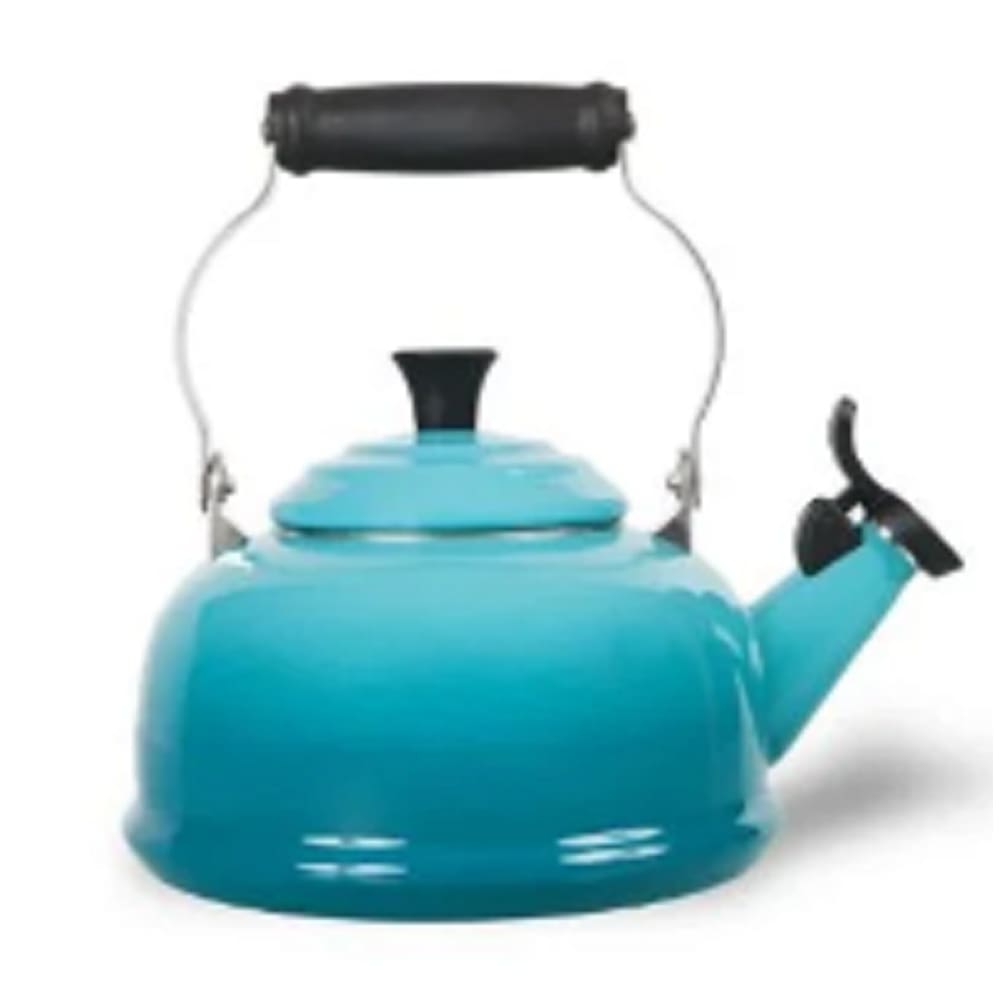 Chaleira com apito tradicional 1,6 litros Azul Caribe - Lê Creuset