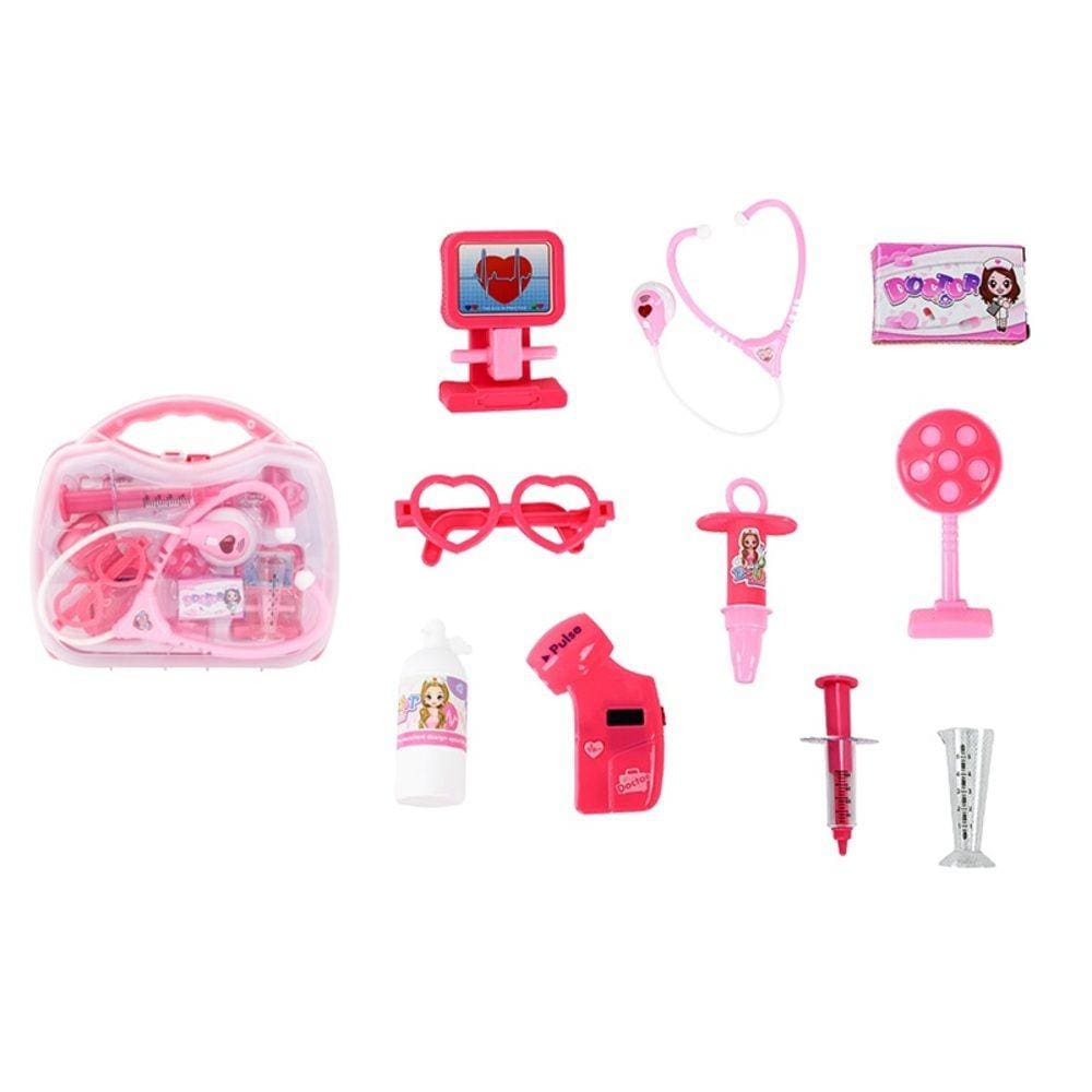 Kit Médica Infantil Maleta com Acessórios Luz e Som - BBR Toys