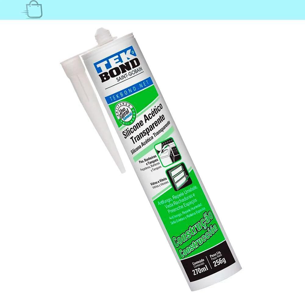 Silicone Cola Transparente 280gr Tek Bond