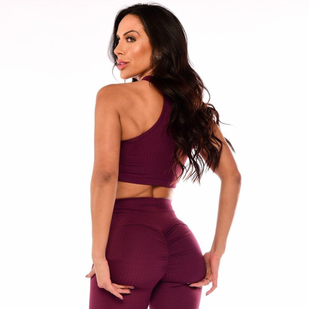 Calça Empina Bumbum Fitness Legging Roxo