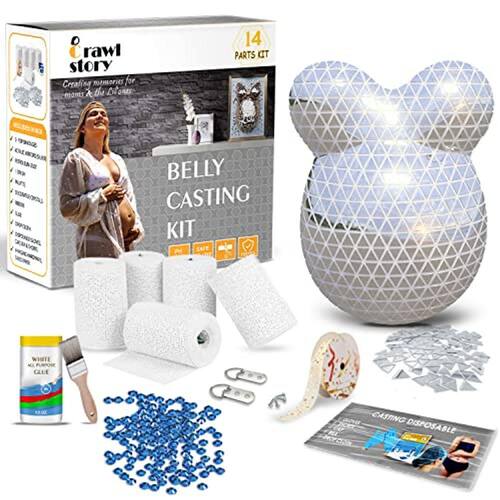 Crawl Story Belly Cast Kit PregnancyBaby Casting kit Com rolo de