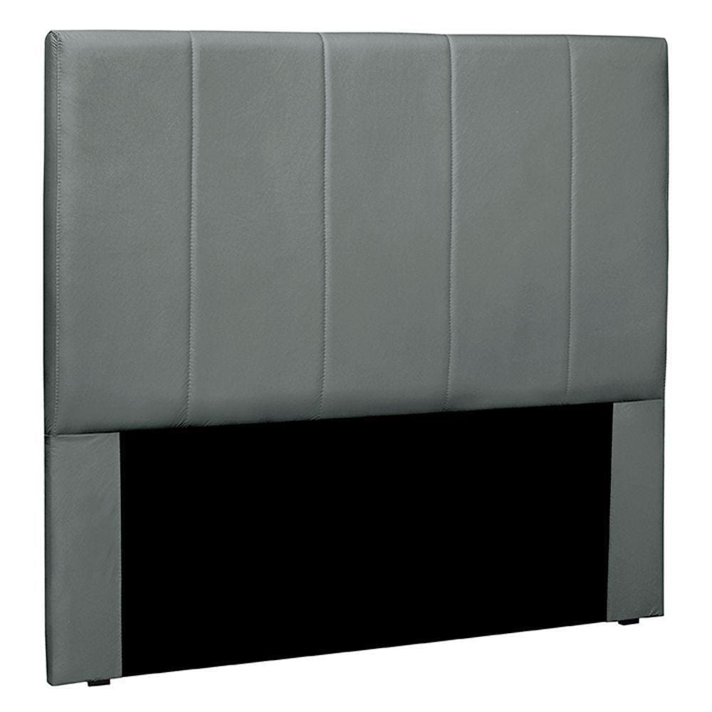 Cabeceira King Size 1,95m Erza Veludo Cinza Gran Belo