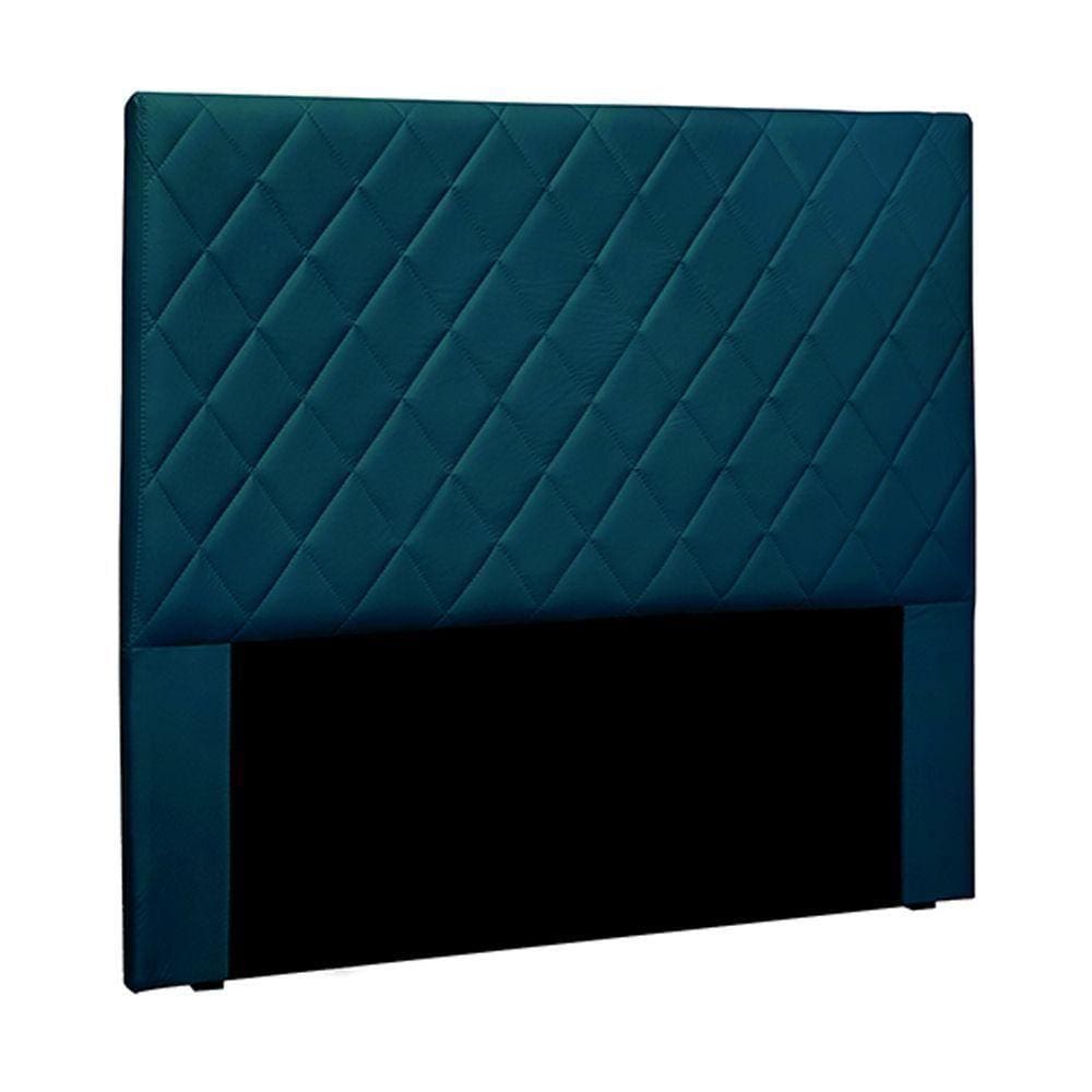 Cabeceira King Size 1,95m Tàzio Veludo Azul Gran Belo