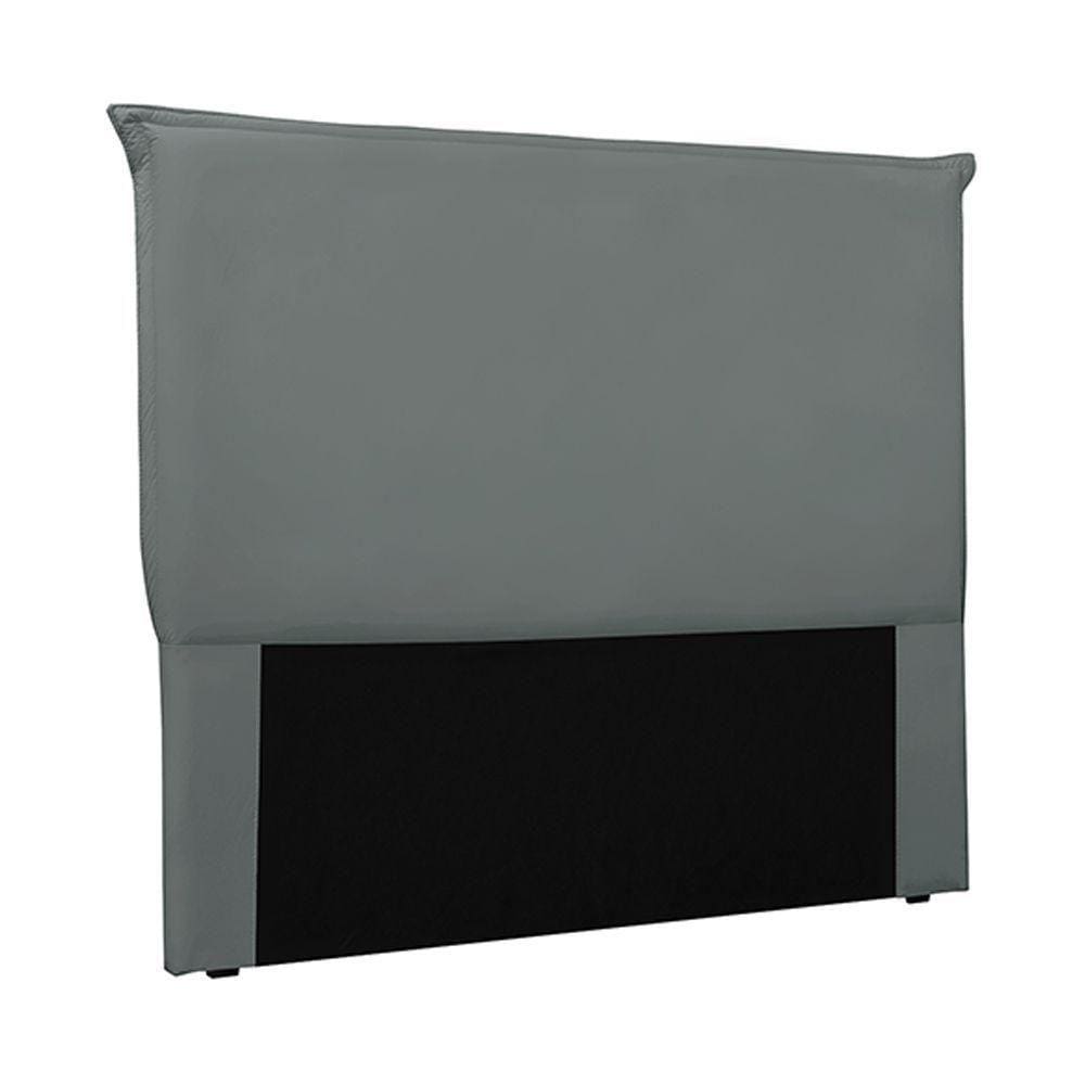 Cabeceira King Size 1,95m Trento Veludo Cinza Gran Belo