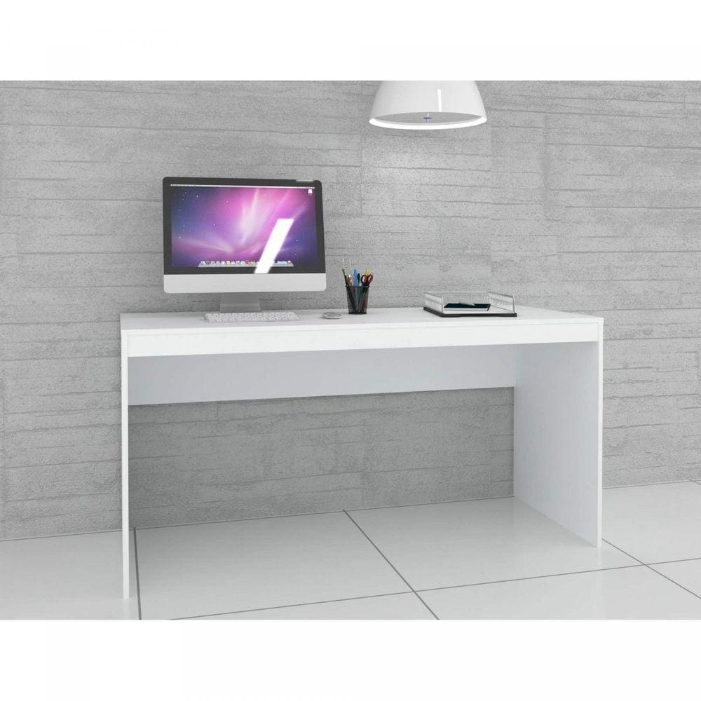 Escrivaninha Home Office Hecol Móveis Branco/Branco