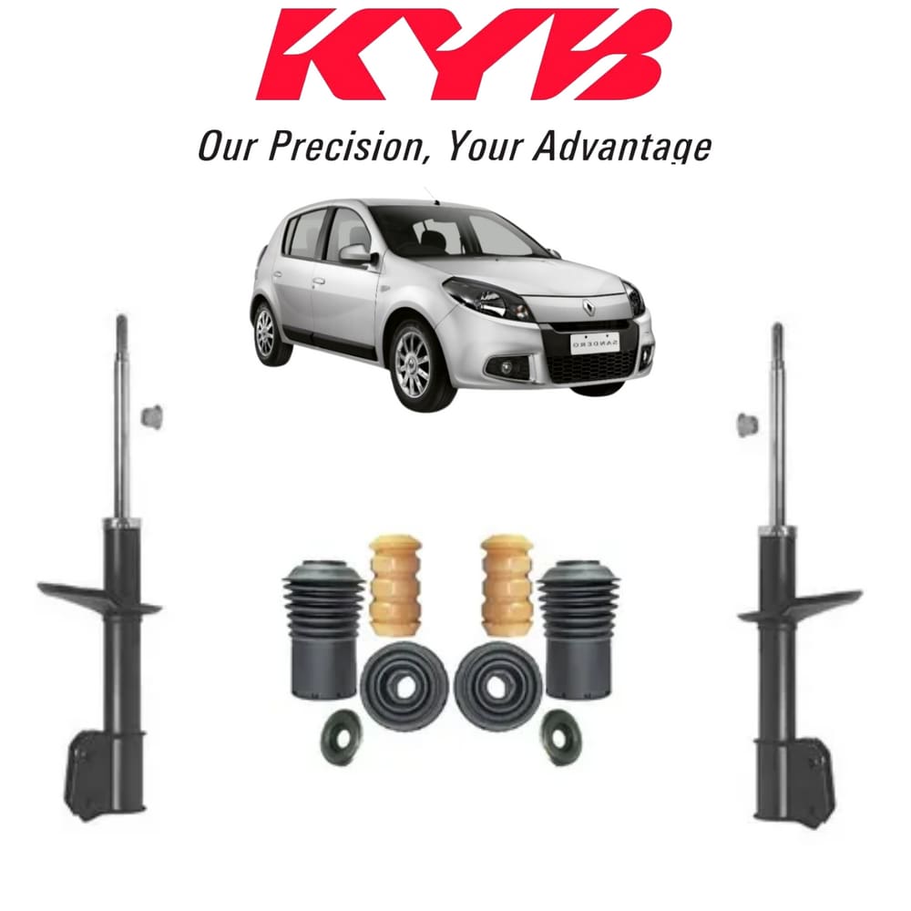 2 Amortecedor Dianteiro LD/LE+Kit Coifa Renault Sandero 1.0/1.6 2013 2014