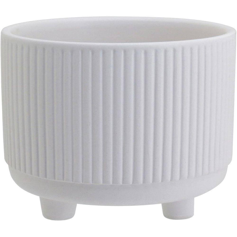 CACHEPÔ 9x11x11cm CERÂMICA BRANCO