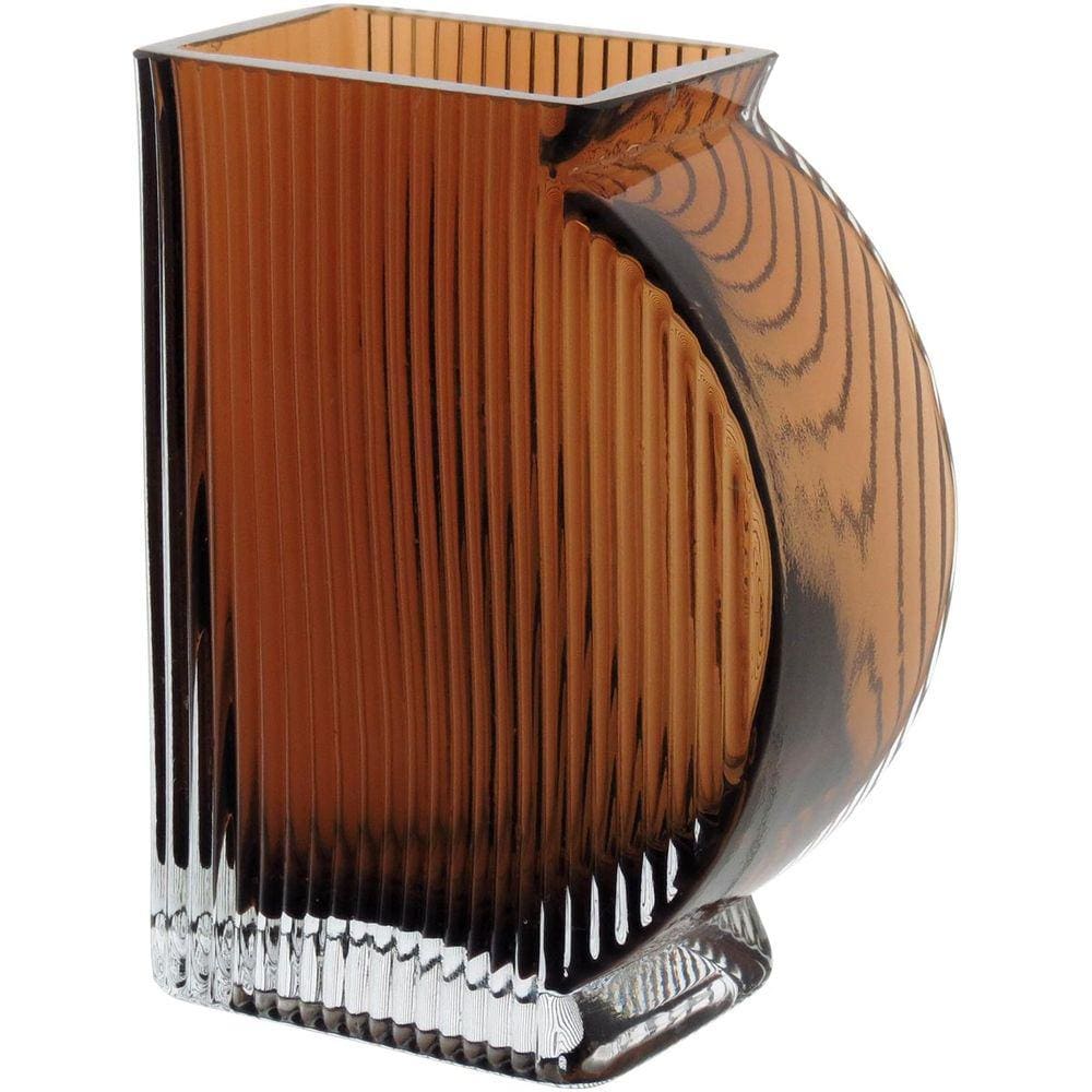 MARINELLA VASO 15x11x6cm VIDRO ÂMBAR