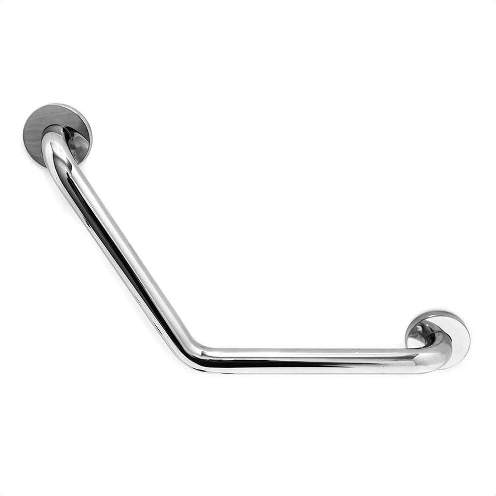 Barra De Apoio Inox Polido De 1.1/4 Ângulo 120° De 40x40cm
