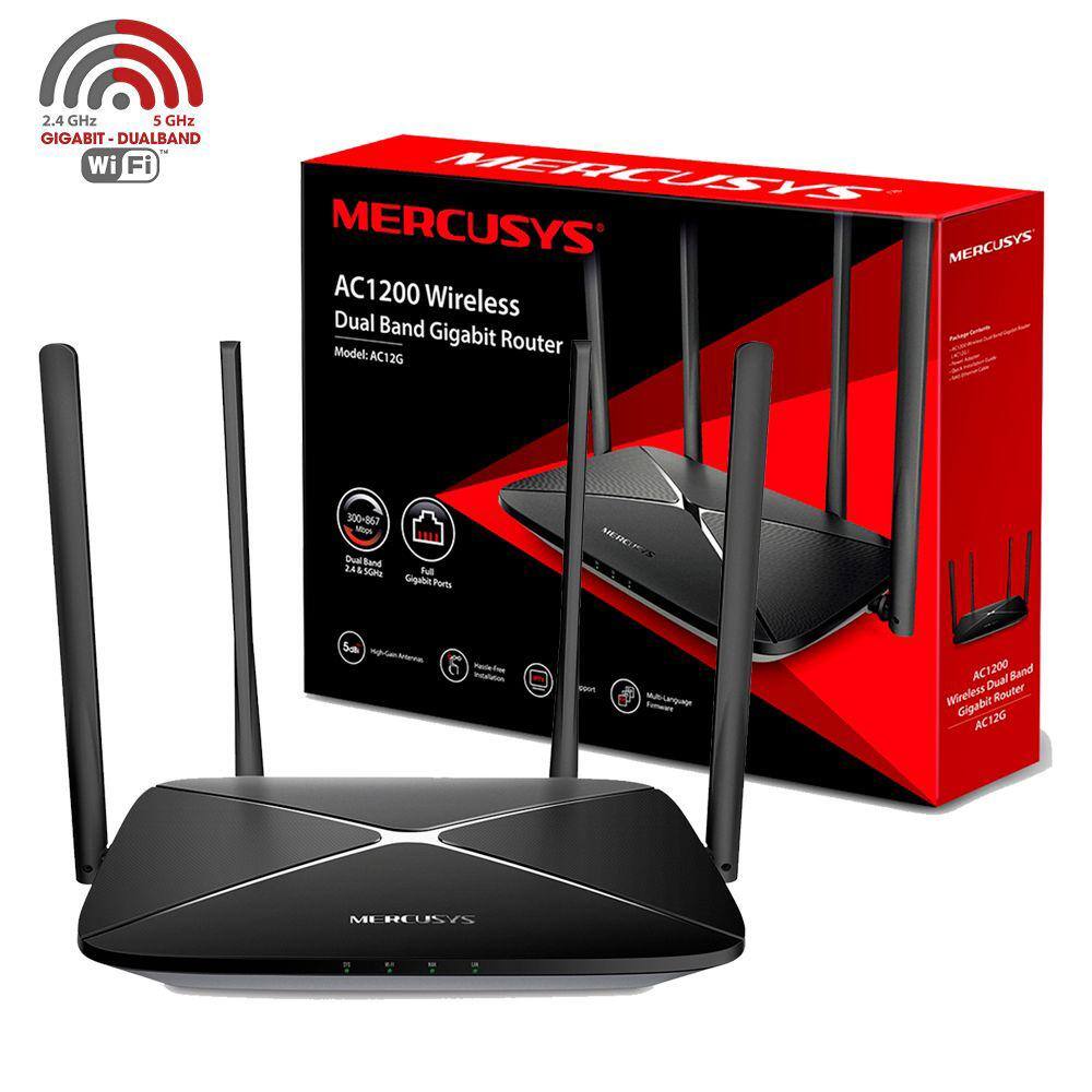 Roteador Mercusys Ac G Wireless Dual Band Gigabit Ac Desconto E