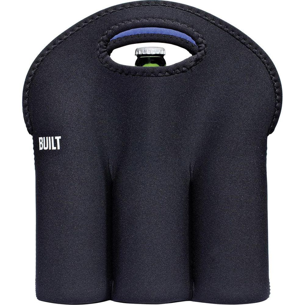 BUILT TOTE PORTA GARRAFA 29x27x2cm NEOPRENE PRETO 6 GARRAFAS