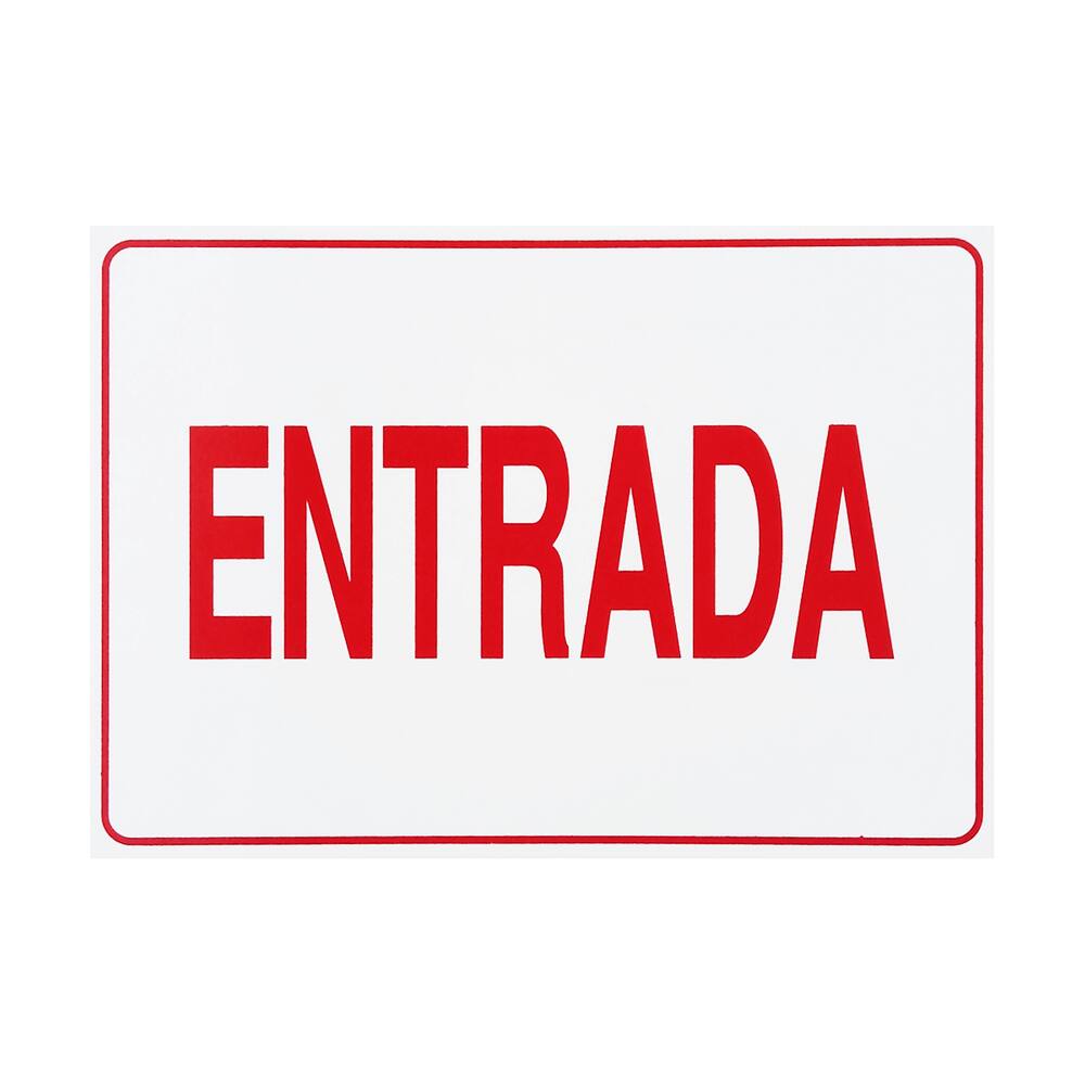 Placa De Sinalização Entrada 30x20 Acesso - S-213/2 F9e
