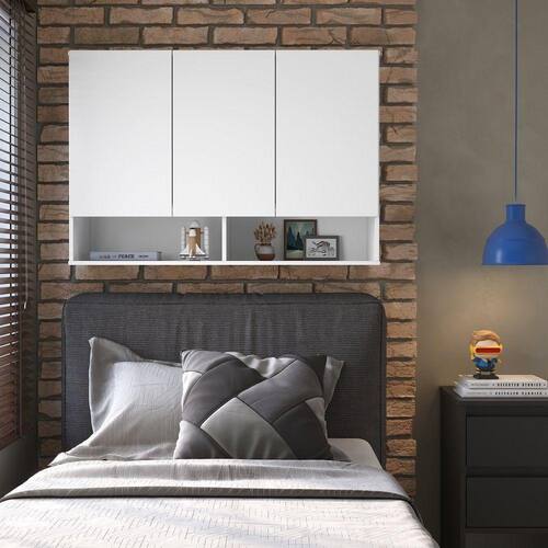 Guarda Roupa Suspenso 3 Portas E Nicho Milão - Moweis