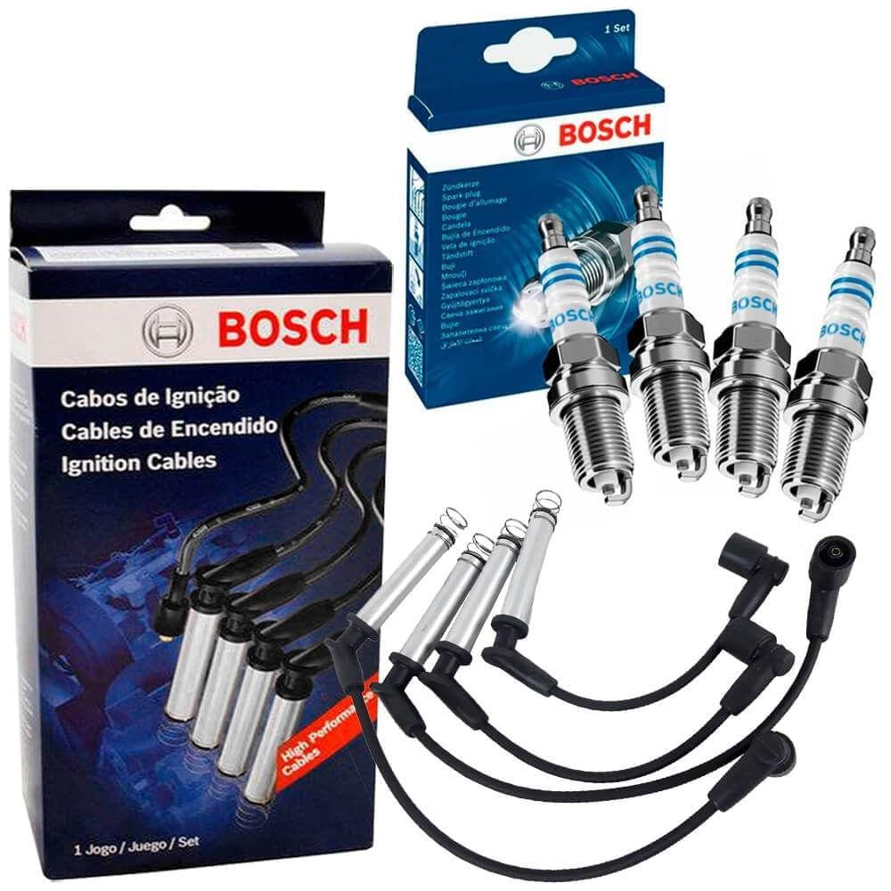 Kit Vela E Cabo Vela De Ignição Strada 1.3 2003 A 2005 Bosch