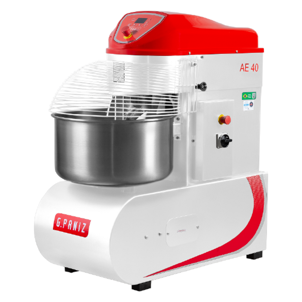 Amassadeira Espiral Digital 40 KG 2 Velocidades Trifásica Epóxi G.Paniz AE40G2 220v