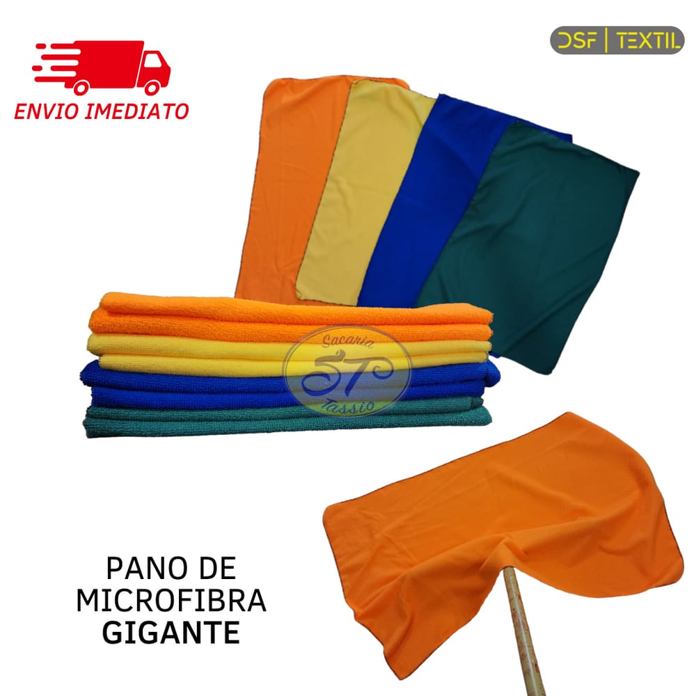 Pano De Chão Microfibra Gigante Pano Para Limpeza - Sacaria Tassio