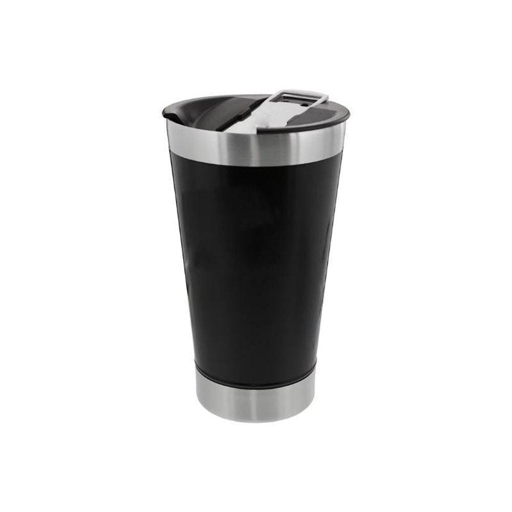 Copo Térmico De Cerveja Aço Inox 473Ml Com Tampa